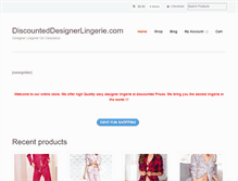 Tablet Screenshot of discounteddesignerlingerie.com
